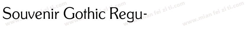 Souvenir Gothic Regu字体转换
